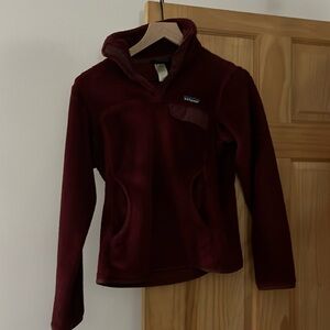 Burgundy Patagonia Women's Re-Tool Snap-T® Pullover